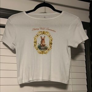 Ripple Junction White Tee with Gray Logo